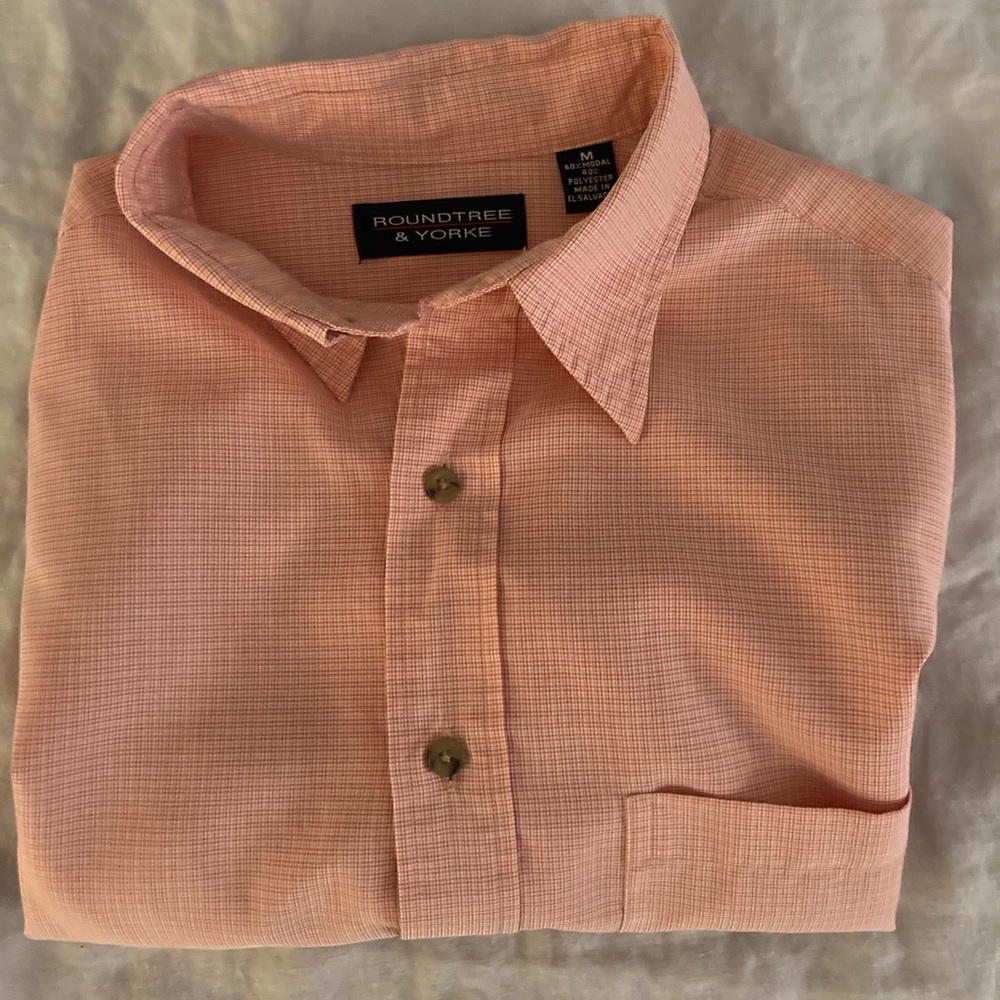 Med Roundtree & Yorke Short Sleeve Button Frnt
